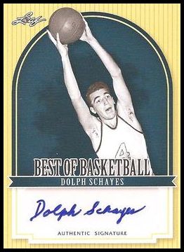 2011-12 Leaf Best of Basketball Autographs DS1 Dolph Schayes